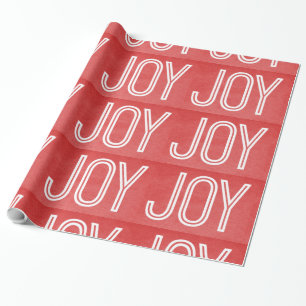 Papel De Presente Kraft Joy Wrapping Paper, Vermelho