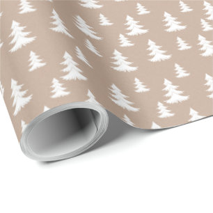 Papel De Presente Kraft Winter White Christmas Elegant Wrapap