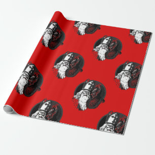 Papel De Presente krampus do entalhe da rua