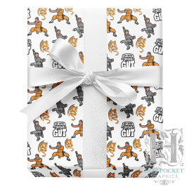 Papel De Presente Kung Fu Wrapping Paper