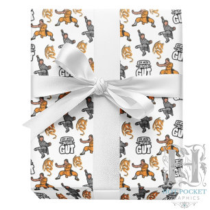 Papel De Presente Kung Fu Wrapping Paper