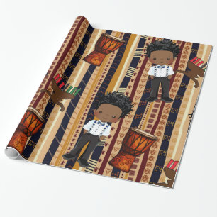Papel De Presente Kwanza Wrapping paper