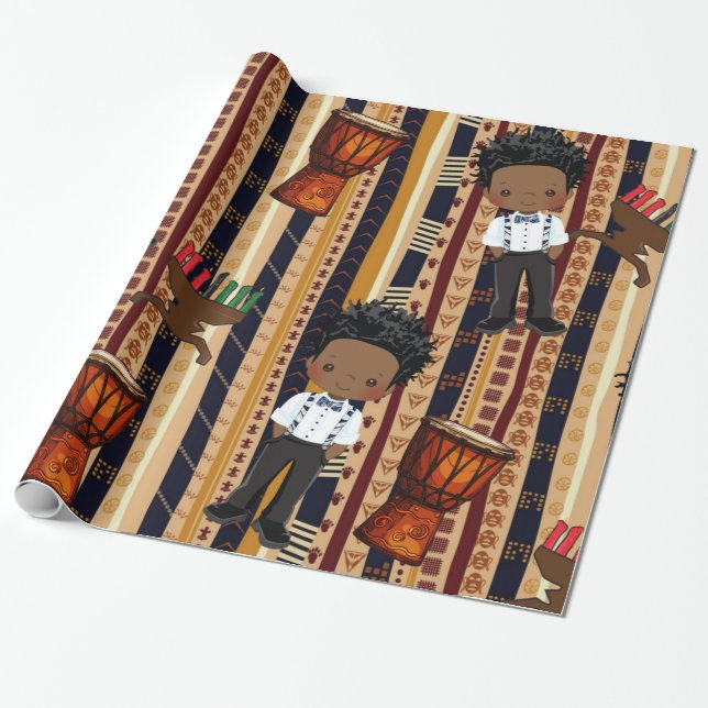 Papel De Presente Kwanza Wrapping paper (Desenrolado)
