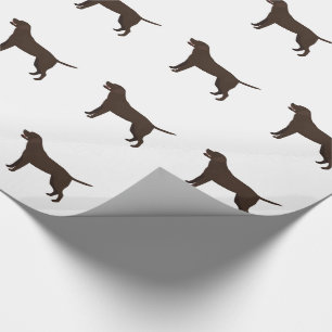 Papel De Presente Laboratório de Chocolate - Labrador Retriever Raça