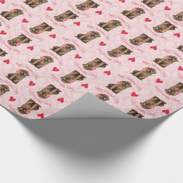 Papel De Presente Laboratório de Rosa de chocolate Namorados (Ponta)