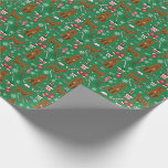 Papel De Presente Labradoodle cão de Natal<br><div class="desc">labradoodle,  labradoodle christmas,  plástico de presente,  papel de embalagem labradoodle,  cachorro de Natal,  papel de embalagem de Natal,  plástico de presente de Natal,  bolo de presente de Natal,  labradoodle</div>