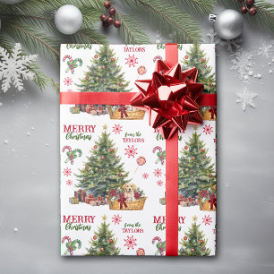 Papel De Presente Labrador Amarelo Retriever embaixo da árvore