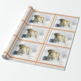 Papel De Presente Labrador Retriever Puppy Natal