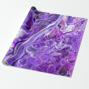 Papel De Presente Lace Agate Elegante 7 - Roxo ultra violeta