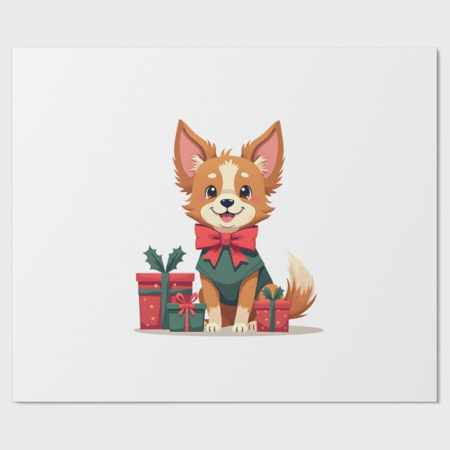 Papel De Presente Laço Festivo Papillon (Aberto)
