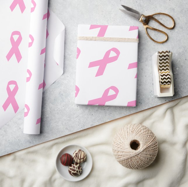 Papel De Presente Laço Rosa (Artesanato)