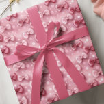 Papel De Presente Laços Coquete Rosa Elegantes e Caprichosos<br><div class="desc">Perfeito para casamentos, chá de noiva, chá de bebê, aniversários e outras ocasiões especiais que exigem uma mistura de elegância ultra-feminina e charme lúdico, este encantador padrão de laço coquete certamente irá cativar e deliciar os destinatários de todas as idades. Seu design delicado traz um toque de capricho para qualquer...</div>