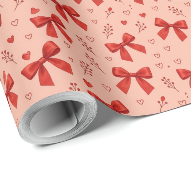 Papel De Presente Laços do Dia das Mães (Ponta do rolo)
