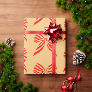 Papel De Presente Laços vermelhos