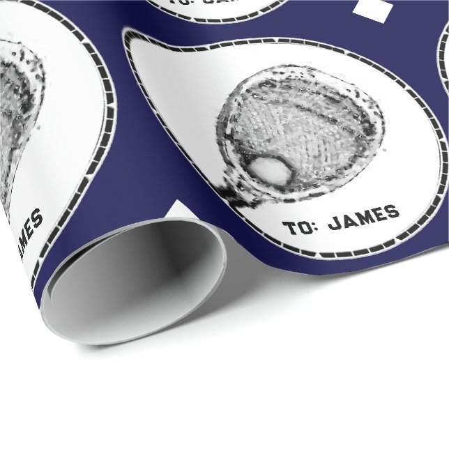 Papel De Presente Lacrosse Goalie Gift (Ponta do rolo)