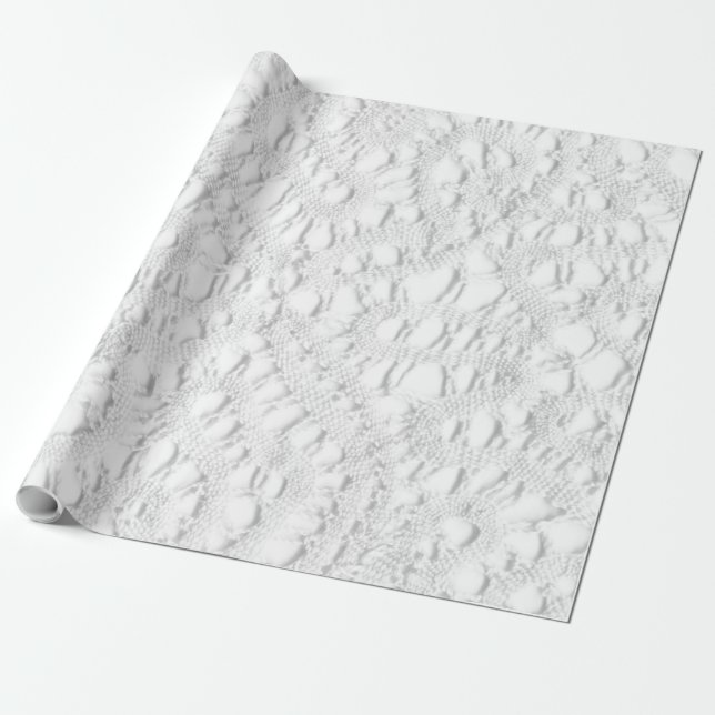 Papel De Presente Lacy Doily Wraping Paper (Desenrolado)