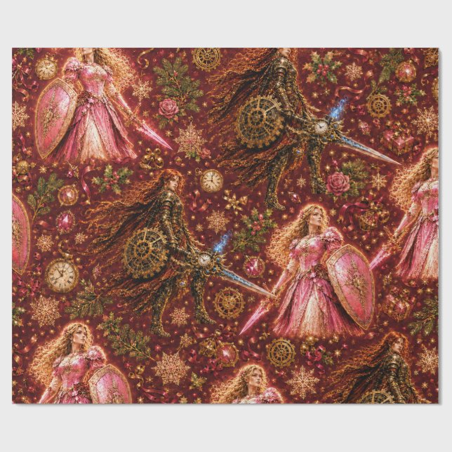 Papel De Presente Lady Rosaline & A Princesa da Torre do Relógio Nat (Aberto)
