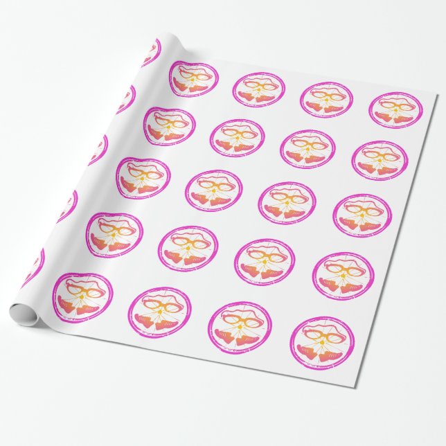 Papel De Presente Lady Triathlon (Desenrolado)