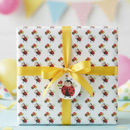 Papel De Presente Ladybug Birthday Wrapping Paper