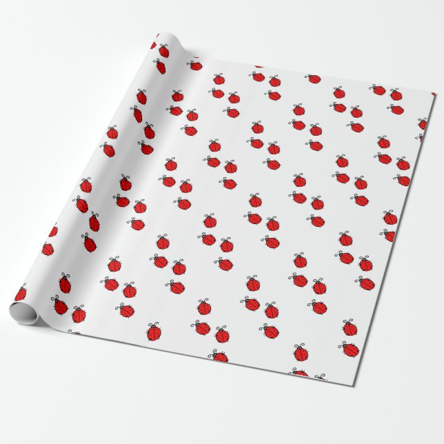 Papel De Presente LadyBug Office Home Personalizar Destino (Desenrolado)