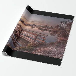 Papel De Presente Lago Dock no Sunrise