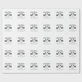 Papel De Presente Lago House ets. Data ano em que as coordenadas per