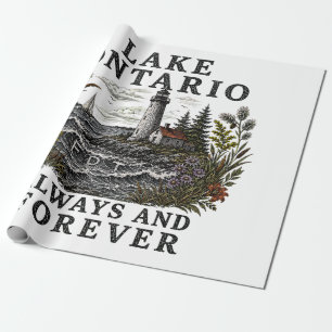 Papel De Presente Lago Ontário Sempre E Para Sempre