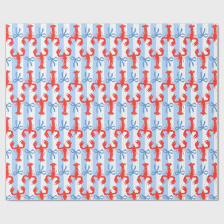 Papel De Presente Lagosta e Arcos pré-molhados