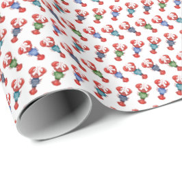 Papel De Presente Lagostas da Fair Isle