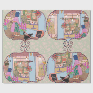 Papel De Presente LALATOWN Shopping Day Wrapping Paper 2