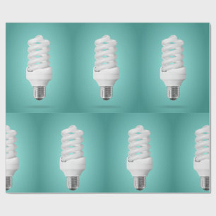 Papel De Presente Lâmpada Fluorescente Compacta Espiral Moderna