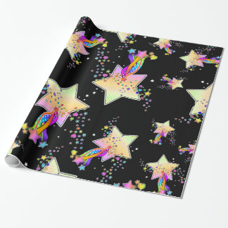 Papel De Presente Lâmpadas da estrela do pop art de Maxxed