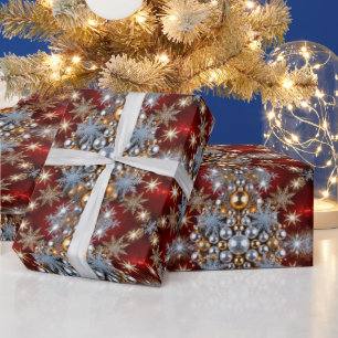 Papel De Presente Lâmpadas de Natal festivas
