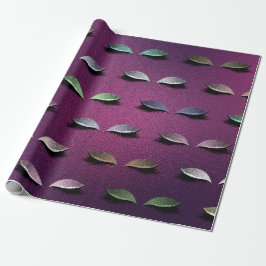 Papel De Presente Lâmpadas Luminosas Leves Lavanda Glas Plum