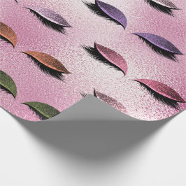 Papel De Presente Lâmpadas Luminosas Rosa Rosa Rosa Rosa, Lascadas D