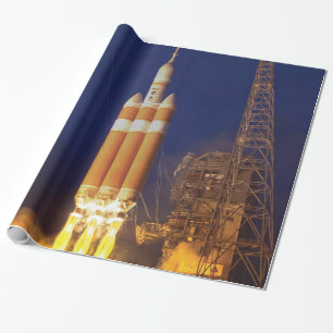 Papel De Presente Lançamento do Foguete da Nave Espacial Orion da NA