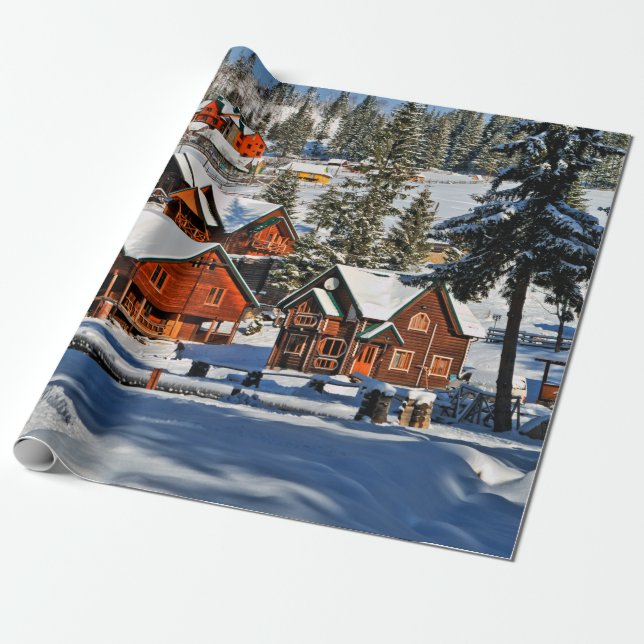 Papel De Presente Landscapemountain,ski,snow,winter,active,air,cold, (Desenrolado)