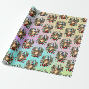 Papel De Presente Lanterna de Natal