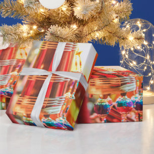 Papel De Presente Lanternas de Ano Novo Chinesas