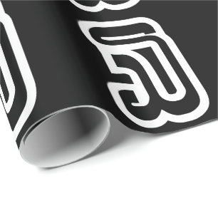 Papel De Presente Lao / Laos Número Três / 3 / ໓ (Sam) Laociano