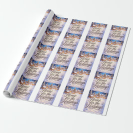 Papel De Presente 'Lar para as Festas'