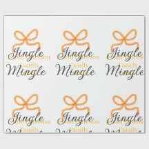 Laranja arco jingle Mingle retrô boho família namd