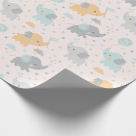 Papel De Presente Laranja de cinza de hortelã-dos-elefantes