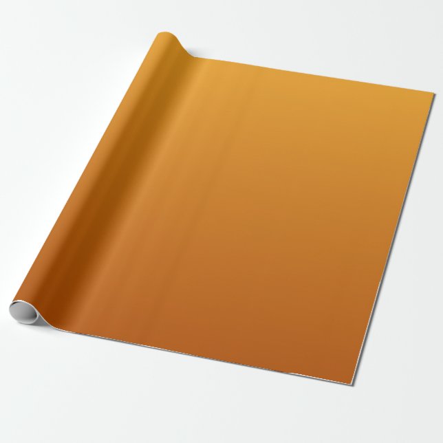 Papel De Presente Laranja Dourada Laranja Queimada Marrom Dourado (Desenrolado)