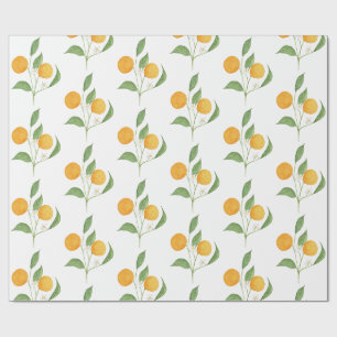 Papel De Presente laranjas