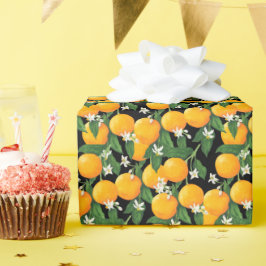 Papel De Presente Laranjas
