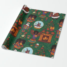 Papel De Presente Lareira