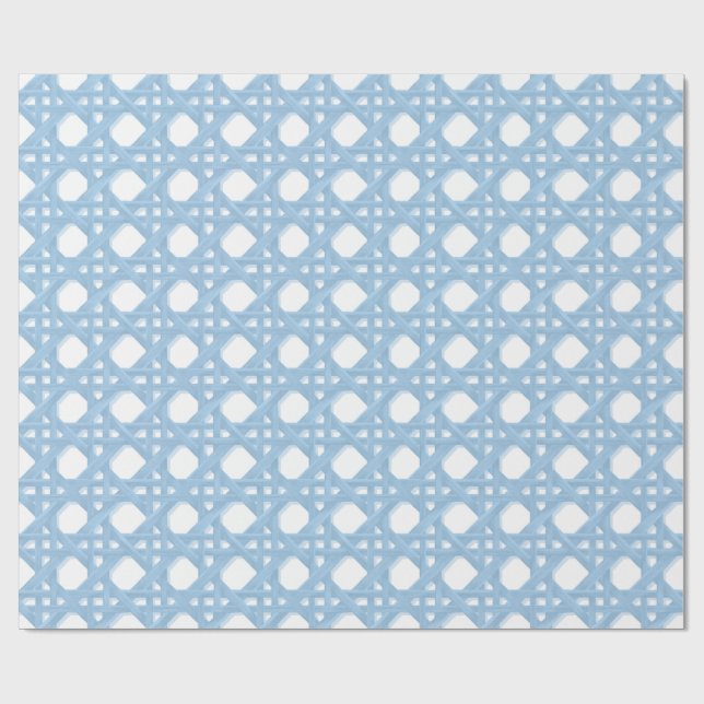PAPEL DE PRESENTE LARGE SALLY CANING IN A1C8E5 AND WHITE (Aberto)