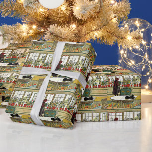 Papel De Presente Larsson, Flores no Windowsill Wrapping Paper