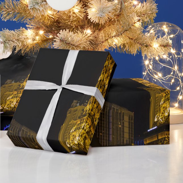 Papel De Presente Las Vegas à noite em Skyline (Feriados)